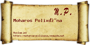 Moharos Polixéna névjegykártya